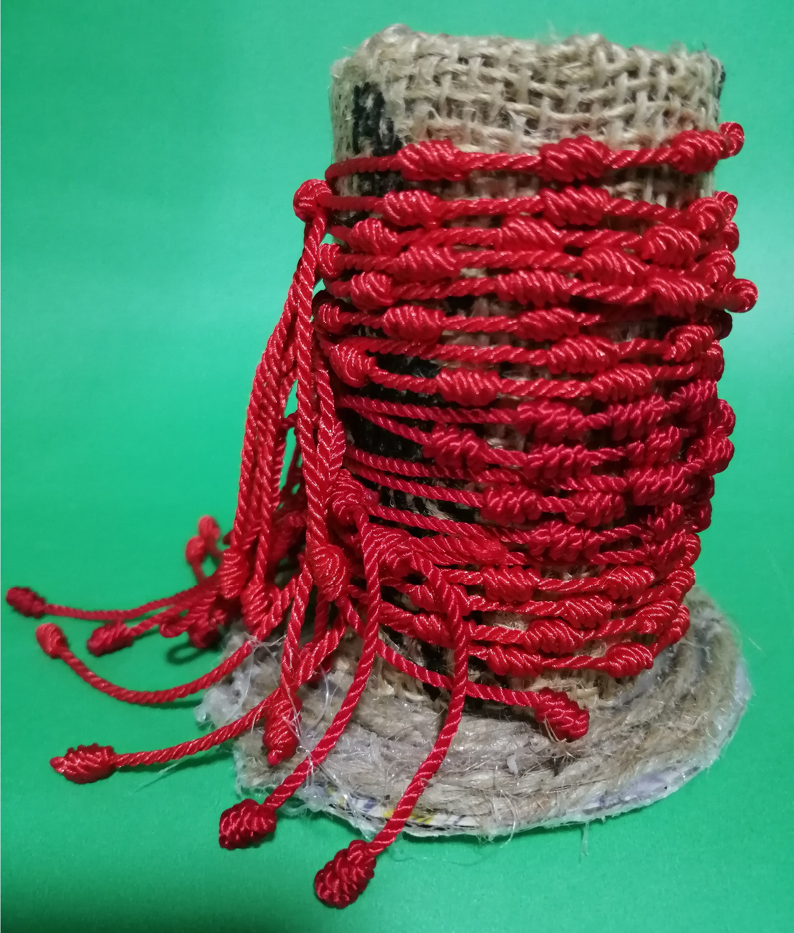 Pulsera de Nudillos Rojo